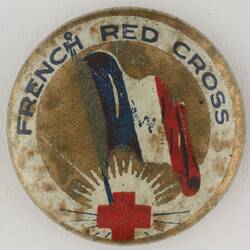 Badge - 'French Red Cross', World War I, 1916