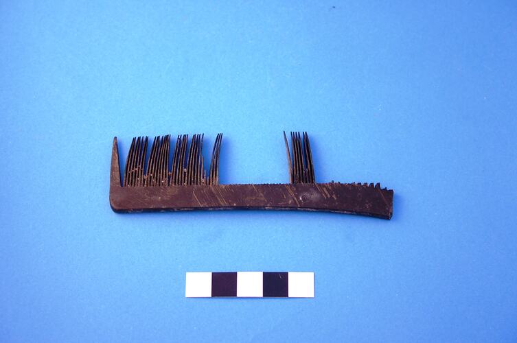 Comb - Dark Brown, Bakelite, 1907-circa mid-20th century
