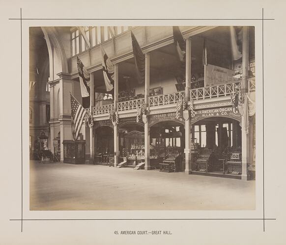 American Court, Great Hall, Exhibition Building, 1880-1881