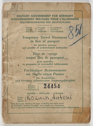 Temporary Travel Document