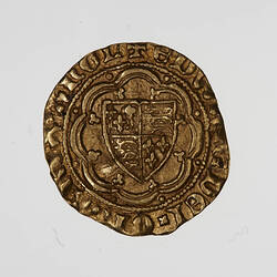 Coin - Quarter-Noble, Edward III, England, 1361 (Obverse)