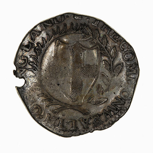 Coin - Halfcrown, Commonwealth of England, Great Britain, 1652 (Obverse)