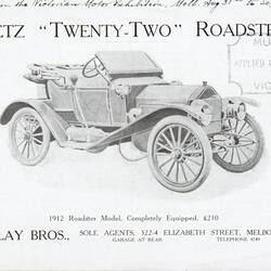Finlay Bros. Metz Roadster