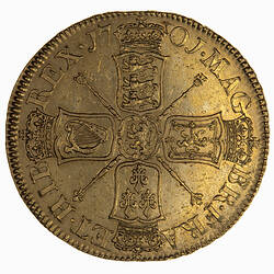 Coin - 5 Guineas, William III, Great Britain, 1701 (Reverse)