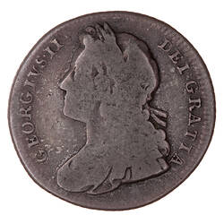 Coin - Shilling, George II, Great Britain, 1727 (Obverse)