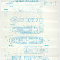 Accommodation Plan - Chandris Lines, RHMS Queen Frederica, 1968