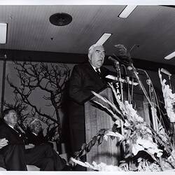 Photograph - Kodak Australasia Pty Ltd, Prime Minister Robert Menzies at the Official Opening of Kodak Factory in Coburg, 1961