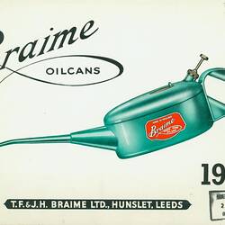 Descriptive Booklet - Braime, Oil Cans, 1960