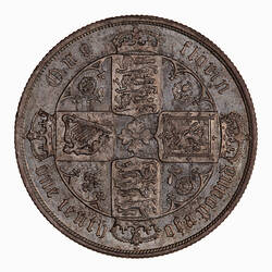 Coin - Florin, Queen Victoria, Great Britain, 1884 (Reverse)