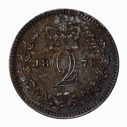 Coin - Twopence (Maundy), Queen Victoria, Great Britain, 1879
