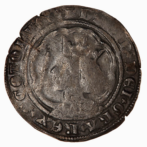 Coin - Groat, David II, Scotland, 1357-1367 (Obverse)