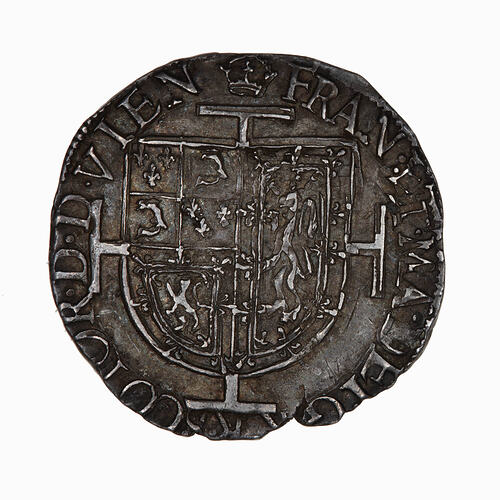 Coin - Testoon, Mary, Scotland, 1559 (Obverse)