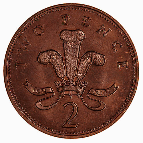 Coin - 2 Pence, Elizabeth II, Great Britain, 1993 (Reverse)