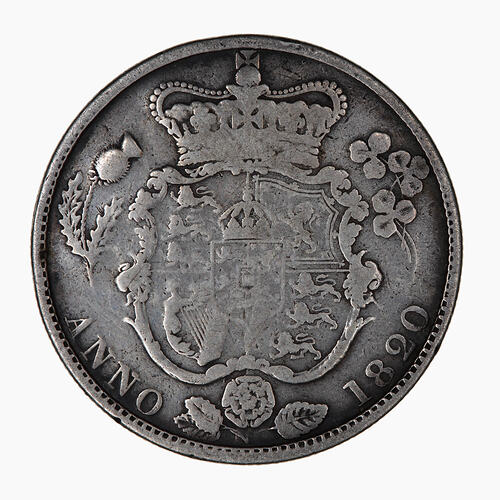 Coin - 1 Shilling, George IV, Great Britain, 1825 (Reverse)