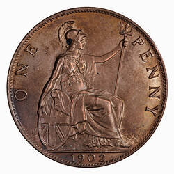 Coin - Penny, Edward VII, Great Britain, 1902 (Reverse)