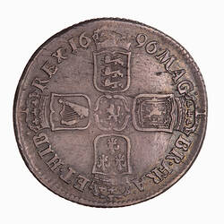 Coin - Shilling, William III, Great Britain, 1696 (Reverse)
