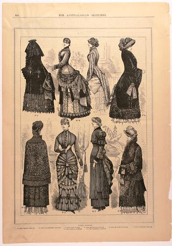 Newspaper Cutting - 'Winter Fashions', The Australasian Sketcher ...