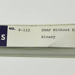 Paper Tape - DECUS, '8-122 SNAP Without EAE', circa 1968