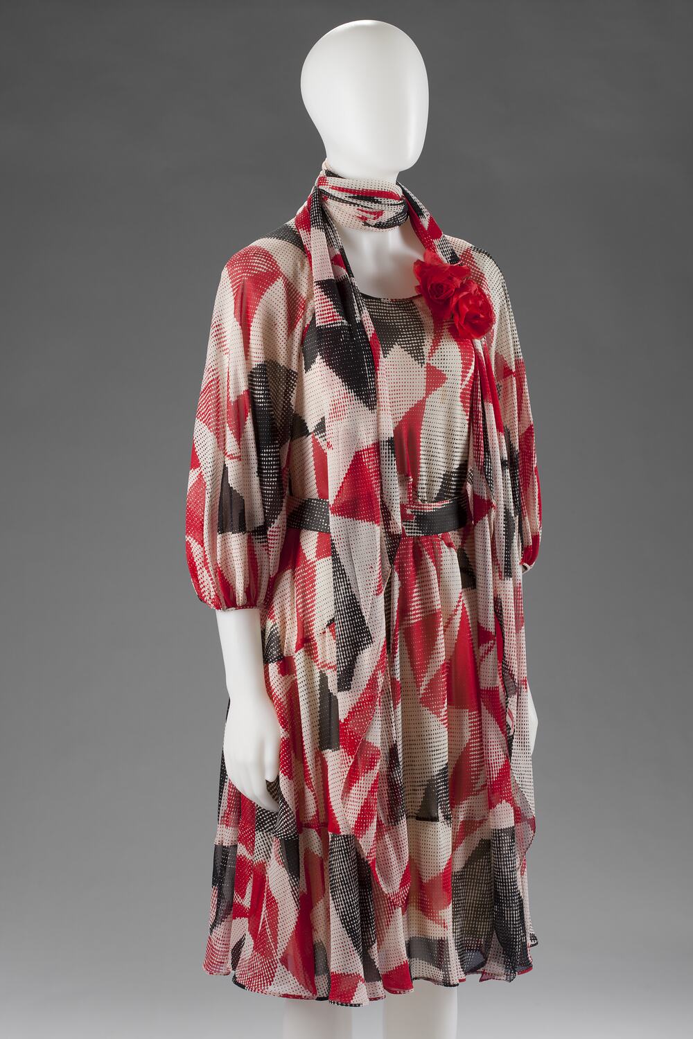 Dress - Madame Serini, Chiffon, circa 1977