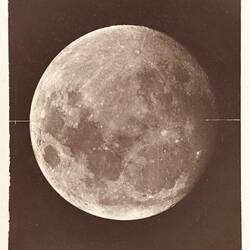 Photograph - The Moon Taken at Melbourne Observatory, South Yarra, Victoria, circa 1874