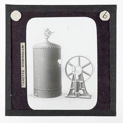 Lantern Slide - Tangyes Ltd, Compressed Air Receiver and Compressor, circa 1910