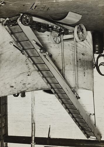 Photograph - Schumacher Mill Furnishing Works, Portable Stacking Elevator, Port Melbourne, Victoria, circa 1930s