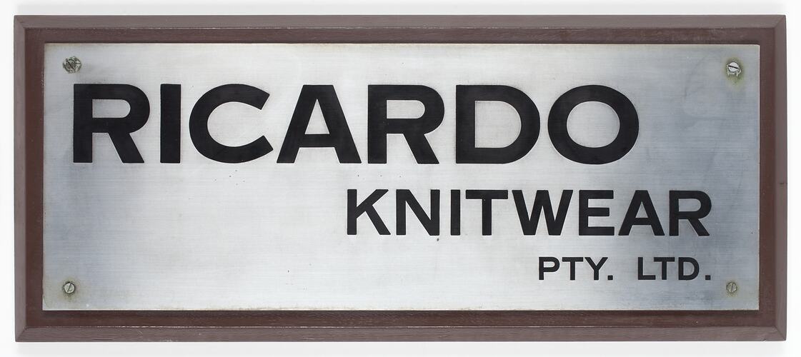 Five Objects of Ricardo Knitwear: From Factory Sign to Wool Fashion Awards