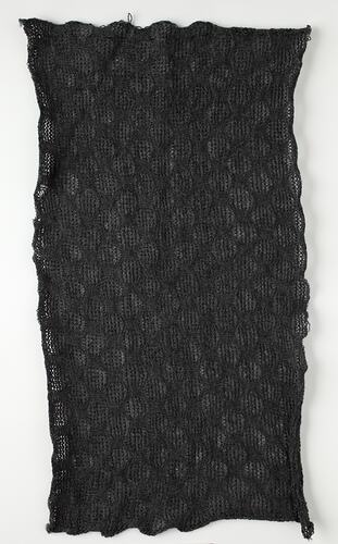 Knitting Sample - Edda Azzola, Dark Grey, Circular Pattern, circa 1960s