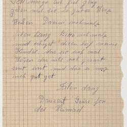 Letter - To Barbara & Nicolae Condurateanu, Melbourne, 20 Aug 1955