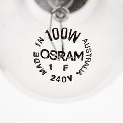 Light Bulb - Osram, 100W, Lighting Equipment, Greek Shadow Puppet Theatre, June 1991