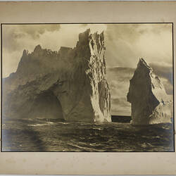 Photograph - 'A Cathedral Type Berg' Iceberg Near Enderby Land, BANZARE Voyage 1, Antarctica, 1929-1930