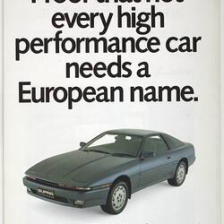 Catalogue - 52nd International Motor Show, Melbourne, Mar 1986