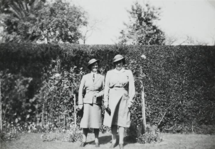 Photograph - Portrait of Isabel Plante and Mereweather in Uniform, Egypt, World War II, 1939-1943