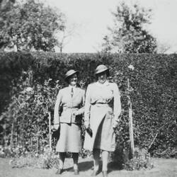 Photograph - Portrait of Isabel Plante and Mereweather in Uniform, Egypt, World War II, 1939-1943