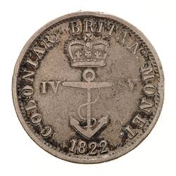Coin - 1/4 Dollar, British West Indies, 1822