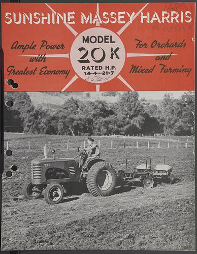 Book with cover photo of a tractor