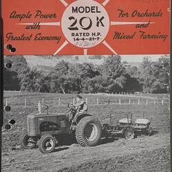 Book with cover photo of a tractor