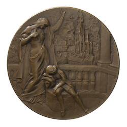 Medal - Bombardment of Antwerp, Belgium, circa 1914