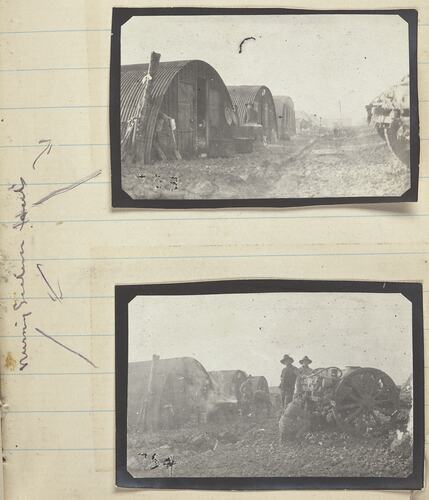 Nissen Huts, Somme, France, Sergeant John Lord, World War I, 1916