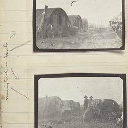 Photograph - Nissen Huts, Somme, France, Sergeant John Lord, World War I, 1916