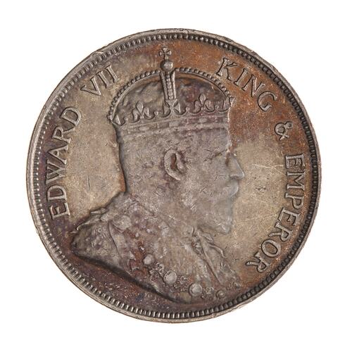 Coin - 50 Cents, Straits Settlements, 1907