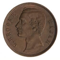 Coin - 1 Cent, Sarawak, 1870