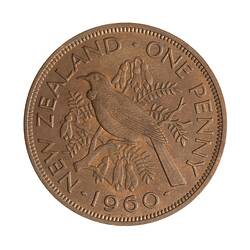 Coin - 1 Penny, New Zealand, 1960