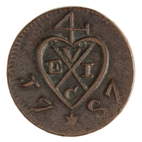 Coin - 1/2 Cent, Penang, 1787