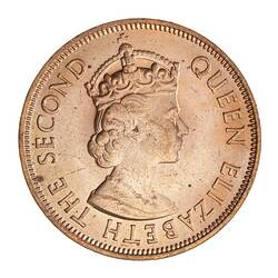 Coin - 5 Cents, Mauritius, 1975