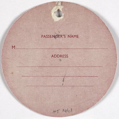 Baggage Label - Shaw Savill Line, S.S. Southern Cross, Cabin