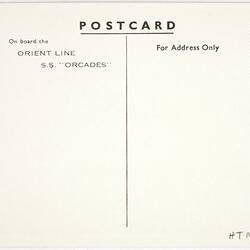 Postcard - SS Orcades, Orient Line