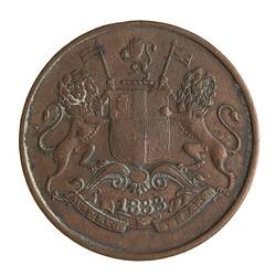 Coin - 1/4 Anna, Bombay Presidency, India, 1833