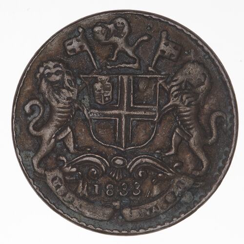 Coin - 1 Pice, Madras Presidency, India, 1833