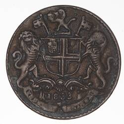 Coin - 1 Pice, Madras Presidency, India, 1833